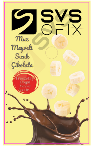 Sıcak Çikolata Muz Meyveli 1 Kg