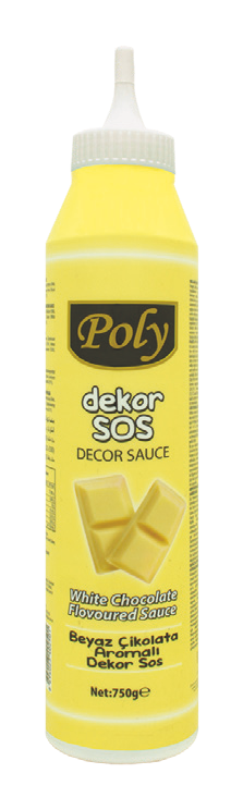 Poly Beyaz Çikolata Dekor Sos 750 Gr