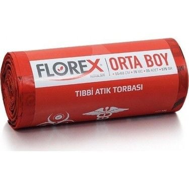 Tıbbi Atık Baskılı Orta (Kırmızı)