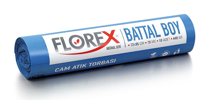 Cam Atık Baskılı Battal (Mavi) 440 Gr