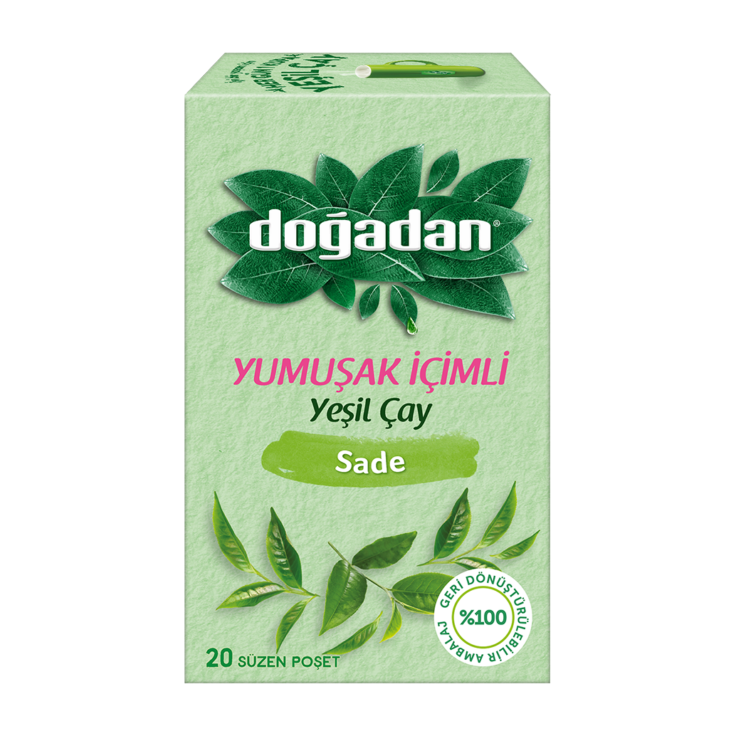 Doğadan Yeşil Çay Yumuşak İçimli 20 Li