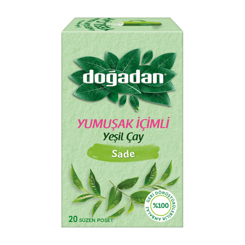 Doğadan Yeşil Çay Yumuşak İçimli 20 Li