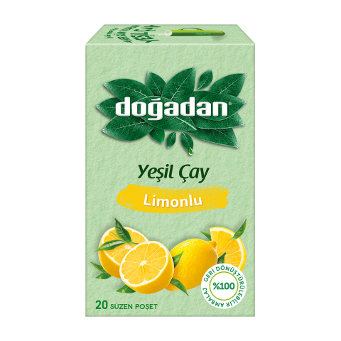Doğadan Yeşil Çay Limonlu 20 Li