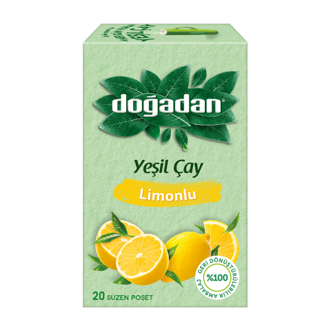 Doğadan Yeşil Çay Limonlu 20 Li