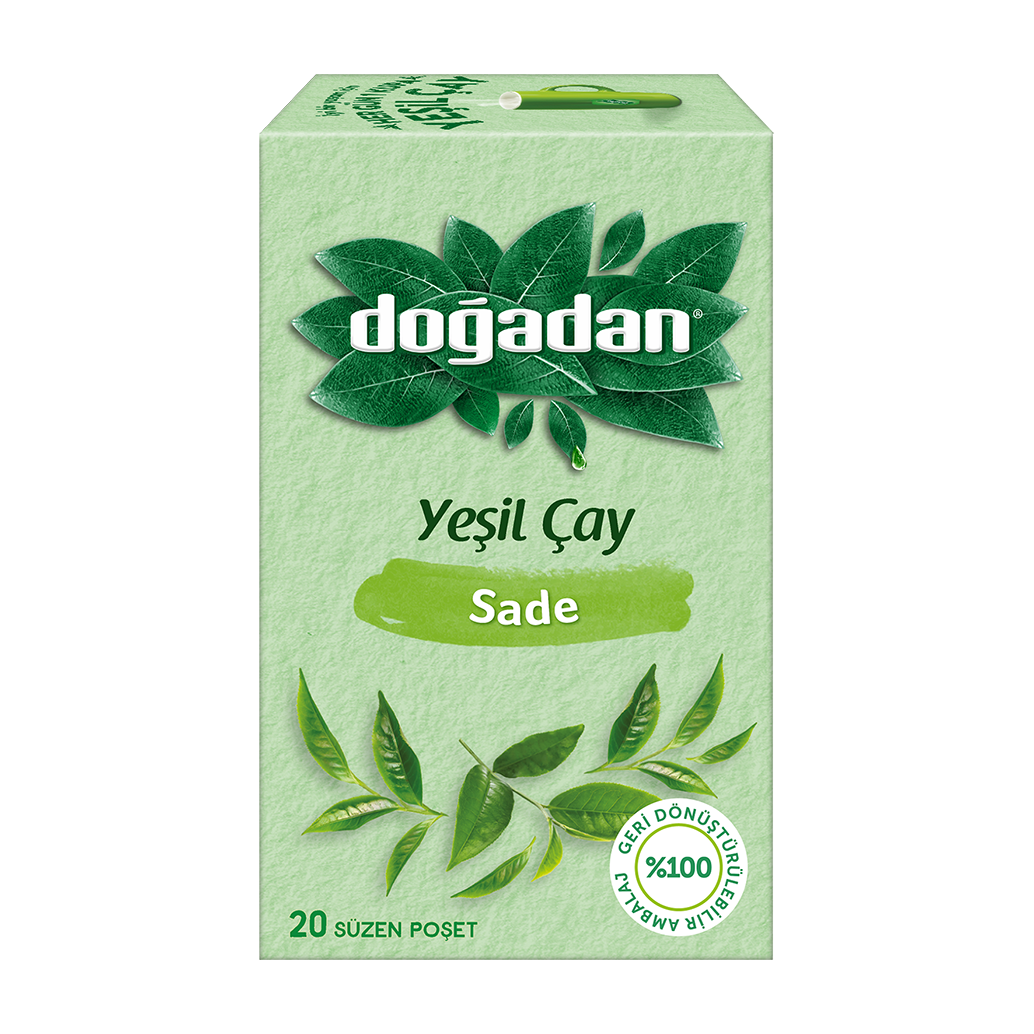 Doğadan Yeşil Çay Sade 20 Li