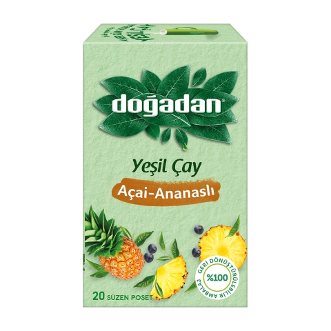 Doğadan Yeşil Çay Açai - Ananaslı 20 Li