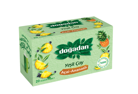 Doğadan Yeşil Çay Açai - Ananaslı 20 Li