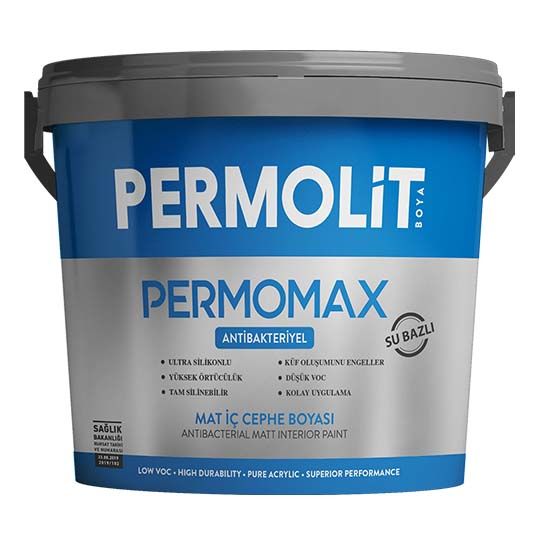 Permomax Antibakteriyel Silikonlu Mat İç Cephe Boyası