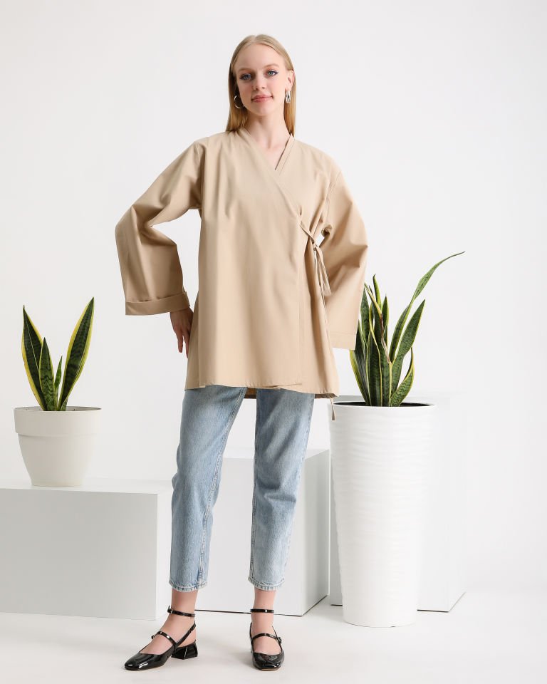 Yandan Bağlamalı Kimono