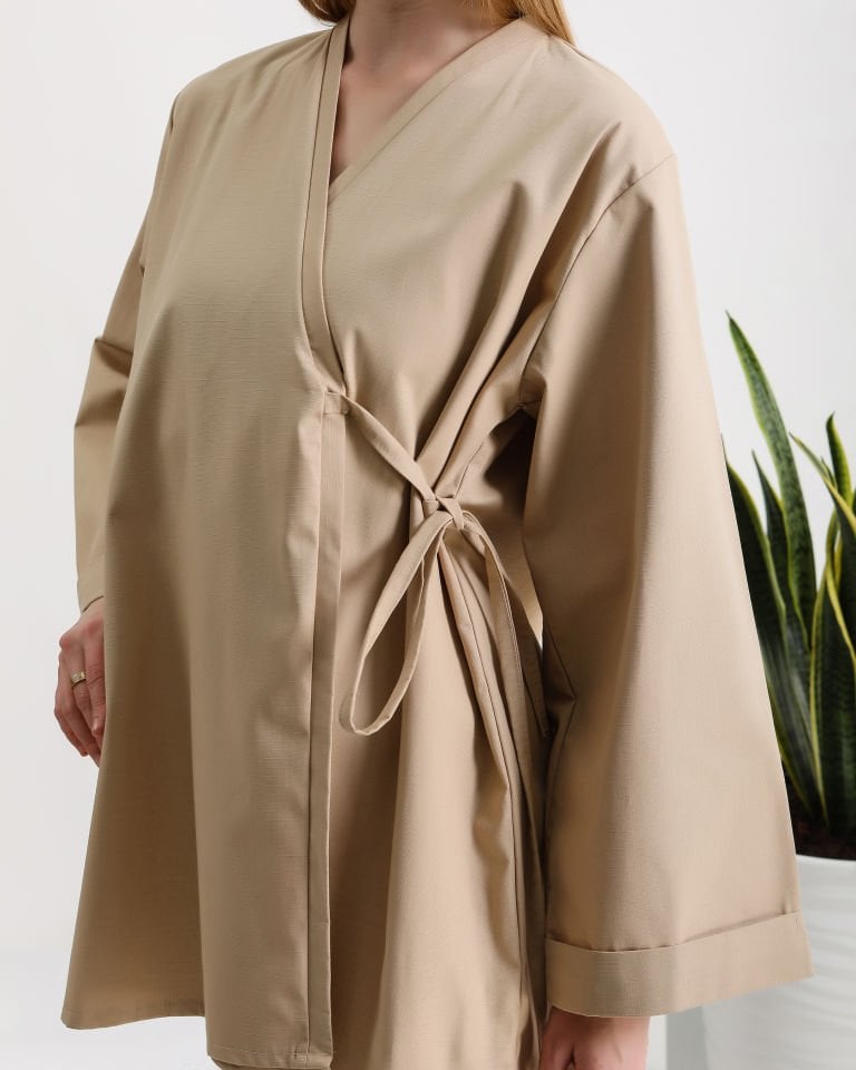 Yandan Bağlamalı Kimono