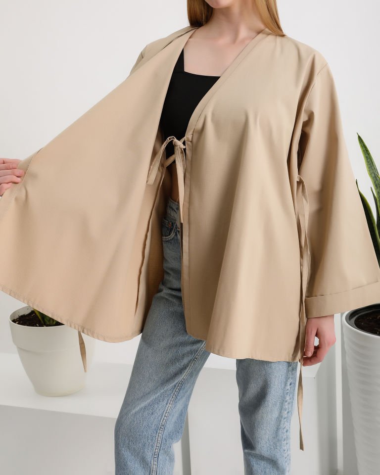 Yandan Bağlamalı Kimono