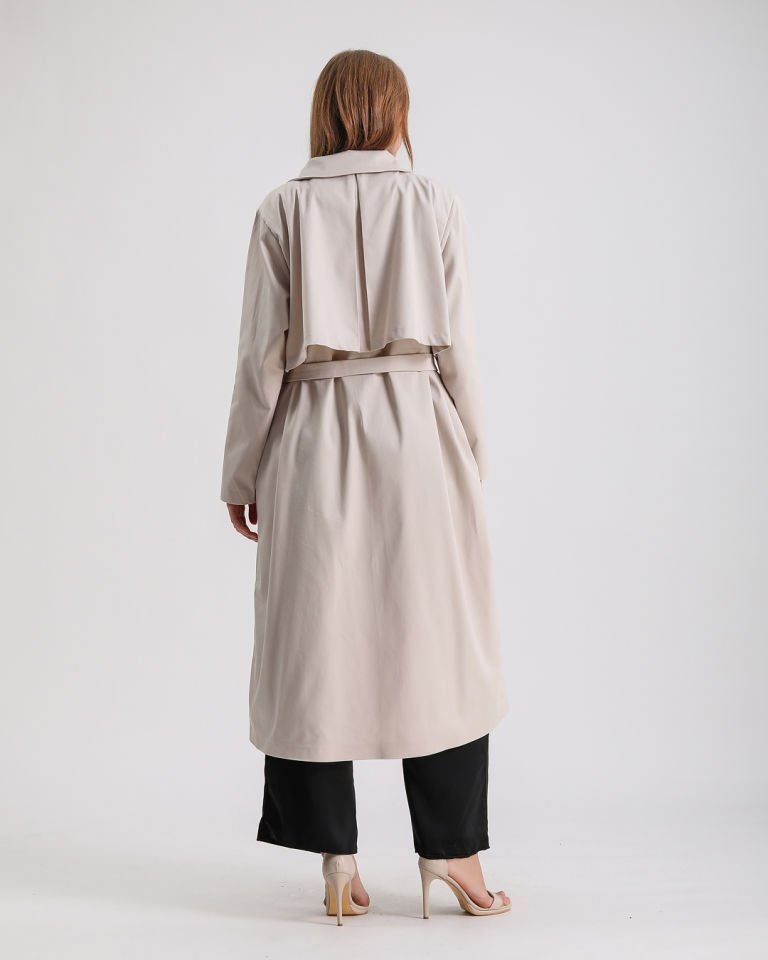 Taş Rengi Basic Trençkot