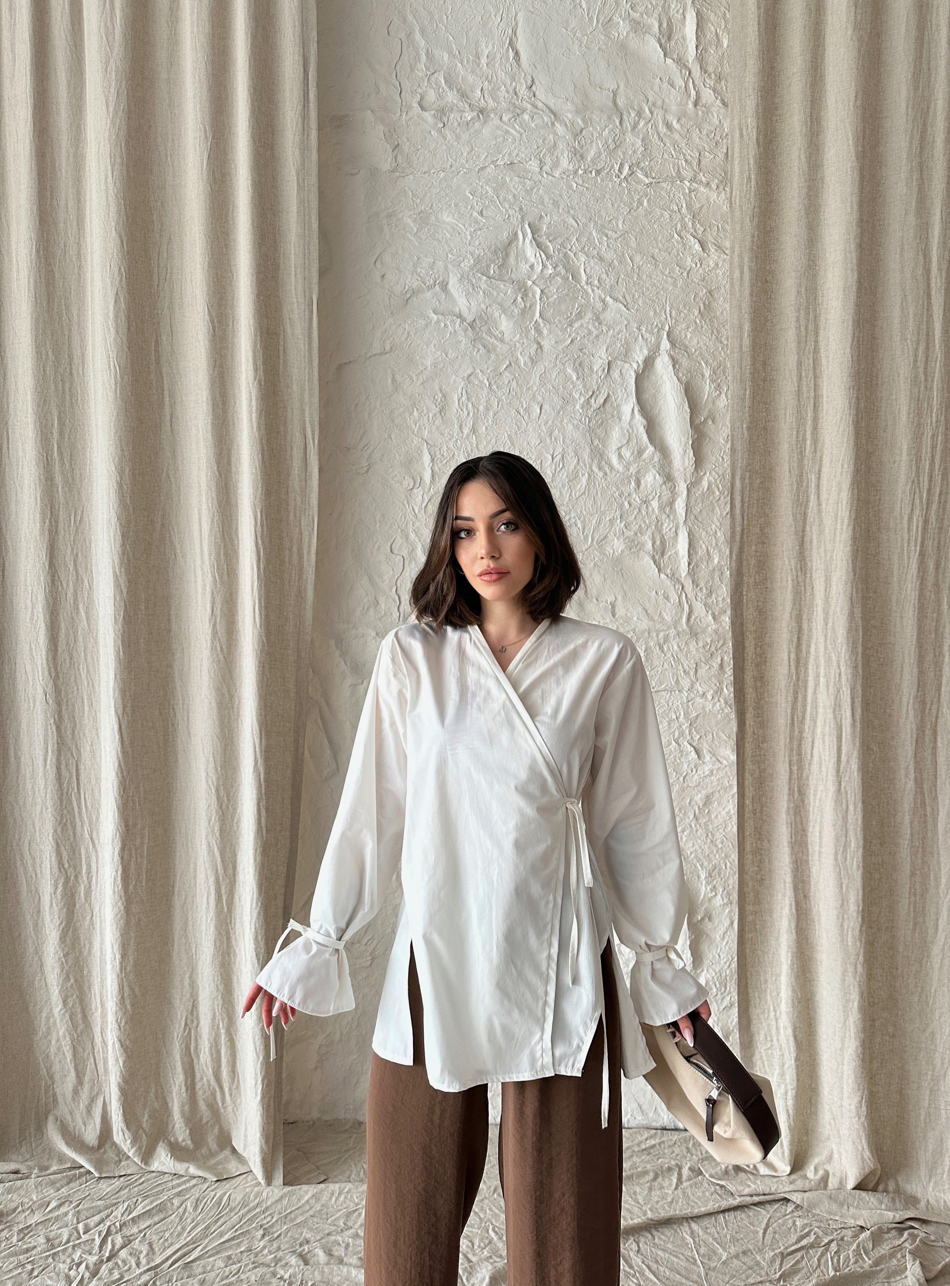 Beyaz Pamuk Kimono