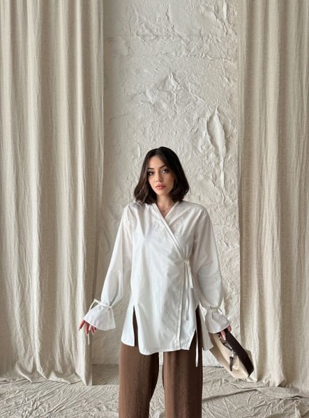 Beyaz Pamuk Kimono