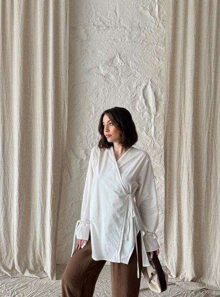 Beyaz Pamuk Kimono