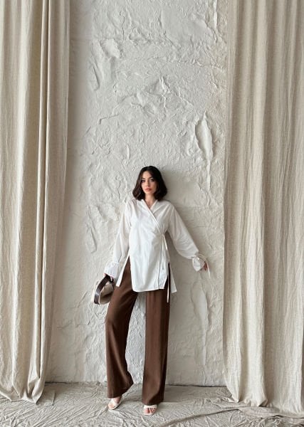 Beyaz Pamuk Kimono