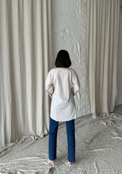 Ekru Bağlamalı Kimono