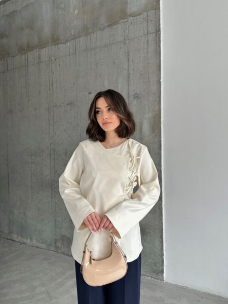 Bağlamalı Kimono Ceket