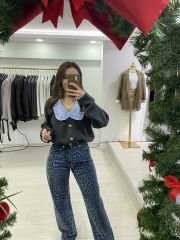 Bebe Yaka Triko Hırka