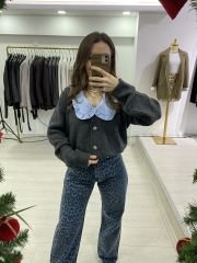 Bebe Yaka Triko Hırka