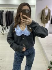 Bebe Yaka Triko Hırka