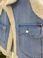 Kürk Detaylı Premium Jean Yelek
