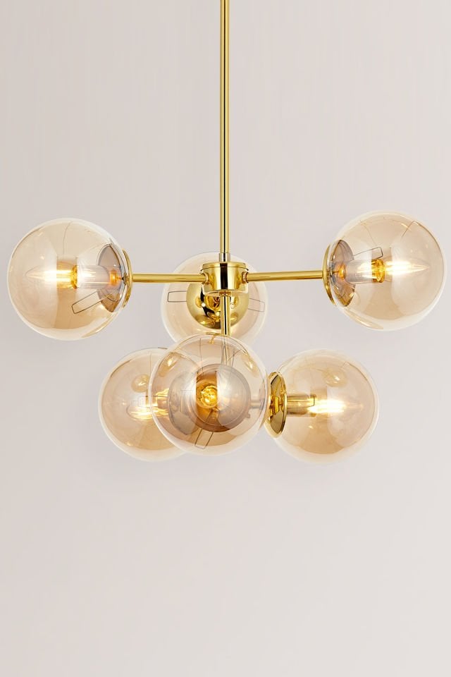 Köst 6 lı Modern Avize Sarı
