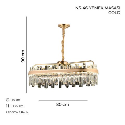 NS-46 YEMEK MASASI GOLD