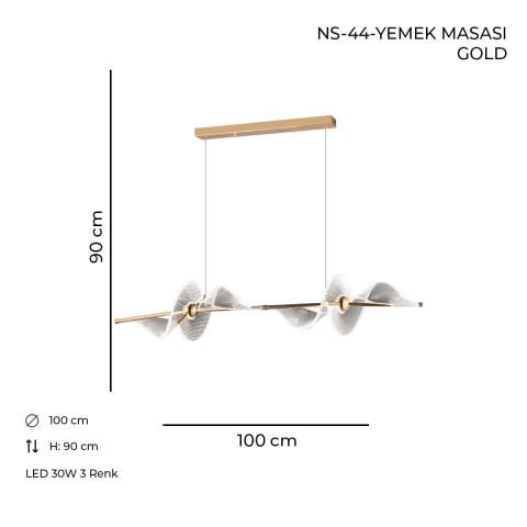 NS-44 Yemek Masası Gold