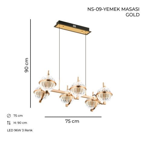 NS-09 Yemek Masası Gold