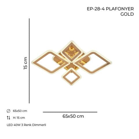 EP-28-4 Plafonyer Gold