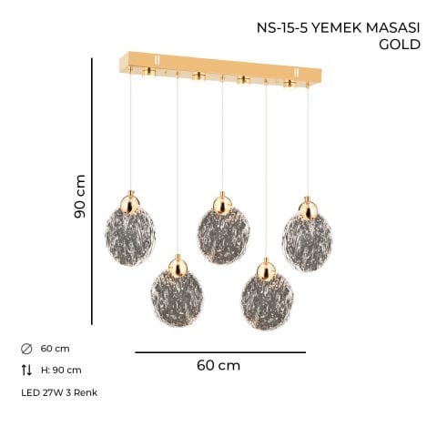 NS-15-5 Yemek Masası Gold
