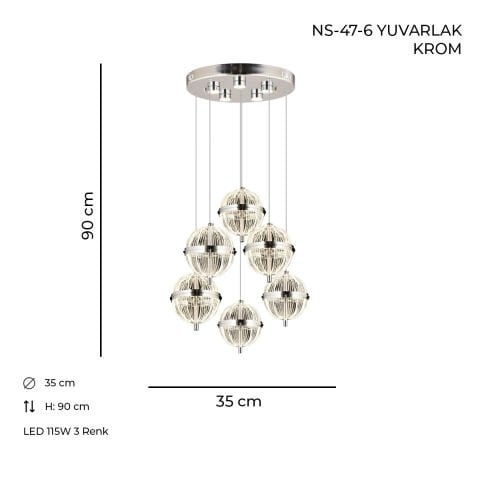 NS-47-6 Yuvarlak Krom