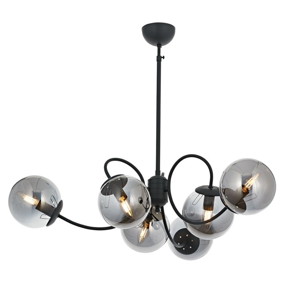 Maral 6 lı Modern Avize Antrasit