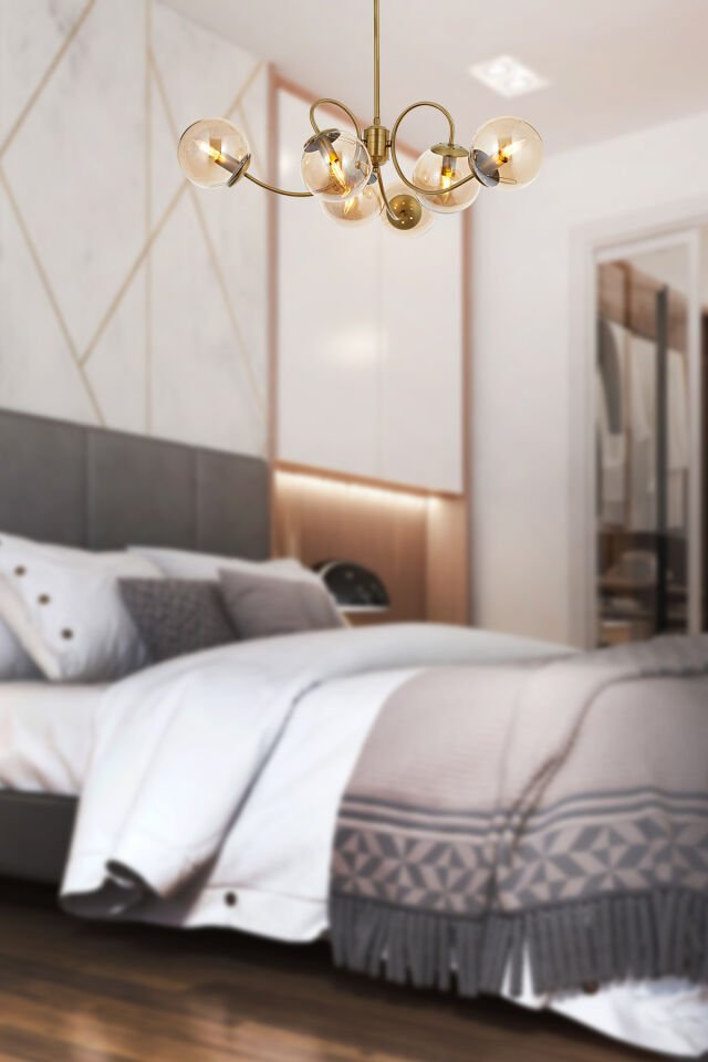 Maral 6 lı Modern Avize Eskitme