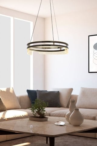 Neptün Ledli Sarkıt Avize Platin
