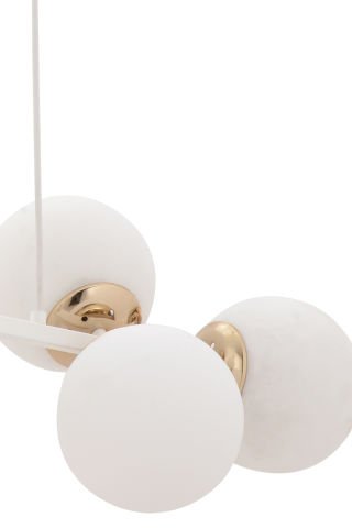 Cross 6'lı Beyaz Glob Modern Sarkıt Avize