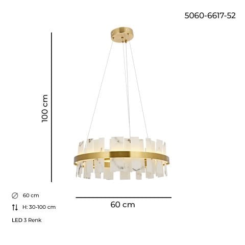 Bianca 60lık Avize Eskitme