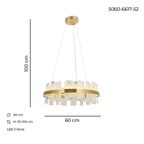 Bianca 60lık Avize Eskitme