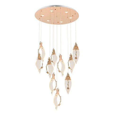 Cherry 10lu Sarkıt Avize Gold