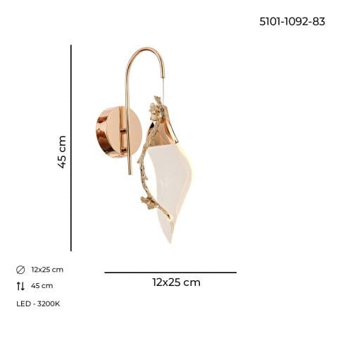 Cherry Tekli Aplik Gold