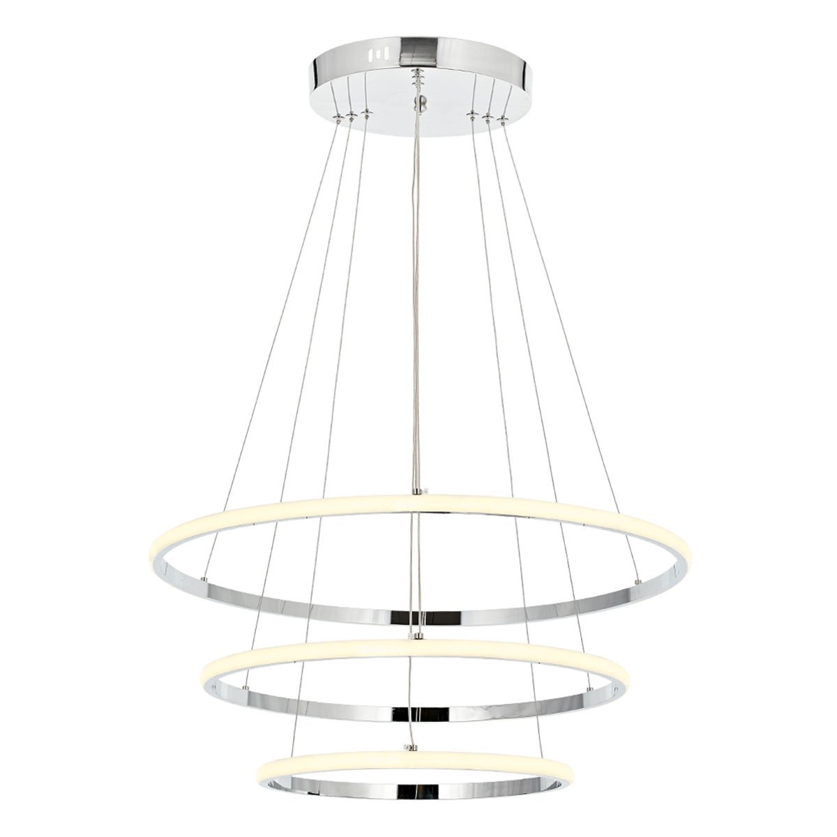Lund 60lık Ledli Avize Krom