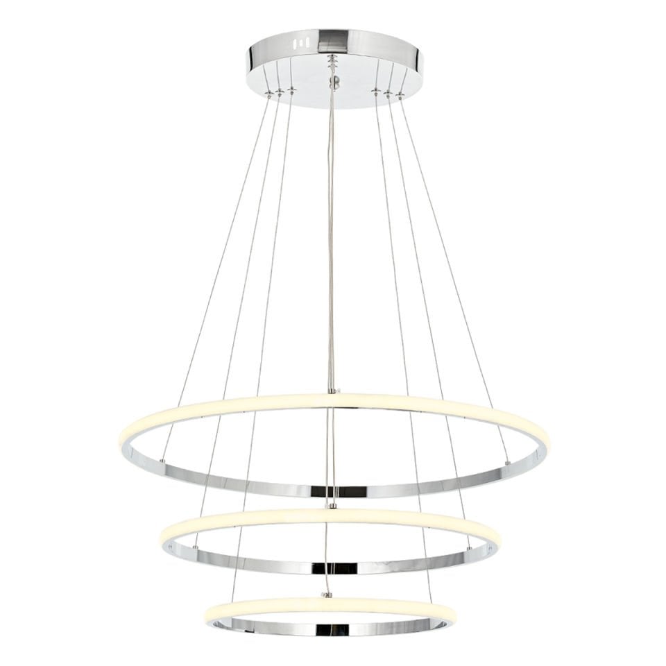 Lund 60lık Ledli Avize Krom