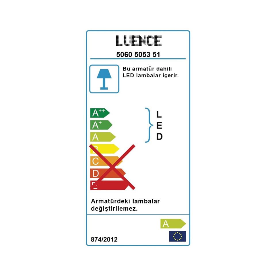 Lund 60lık Ledli Avize Krom