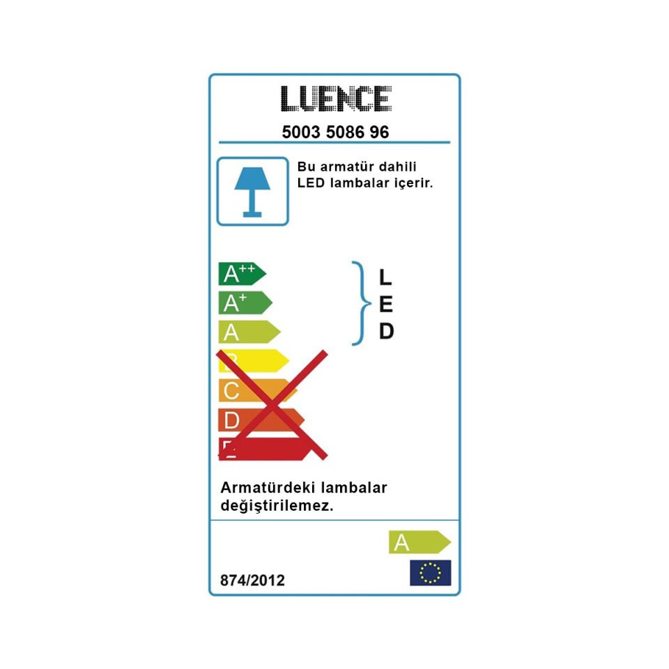 Varna 3 lü Ledli Avize Antrasit