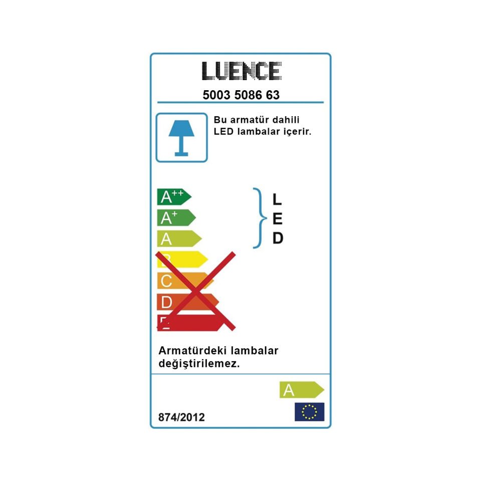 Varna 3 lü Ledli Avize Ceren Sarısı