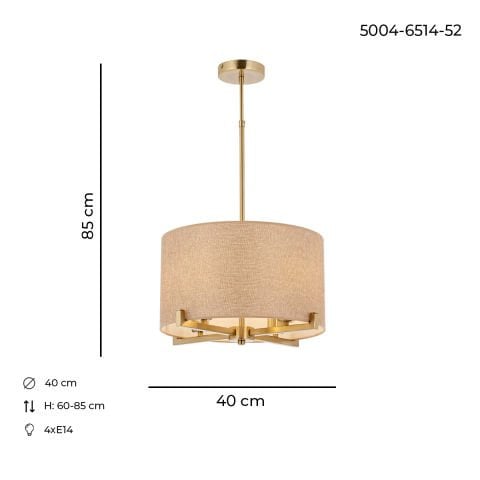 Talin 4lü Modern Avize