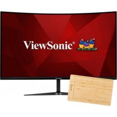 Viewsonic VX3219-PC-MHD 32'' 240Hz 1ms (HDMI+DP) Freesync Curved Full HD LED Monitör + Woodpad 10 Grafik Tablet