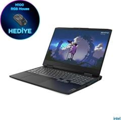 Lenovo Ideapad Gaming 3 Dizüstü Bilgisayar, 15.6'' FHD, Intel Core i5-12500H, 16 GB RAM, 512 GB SSD, NVIDIA GeForce RTX 3050 4GB GDDR6, FreeDOS, 82S900VBTX