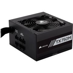 CORSAIR TX750M 750W 80+ Gold Yarı Modüler 120mm Fanlı PSU